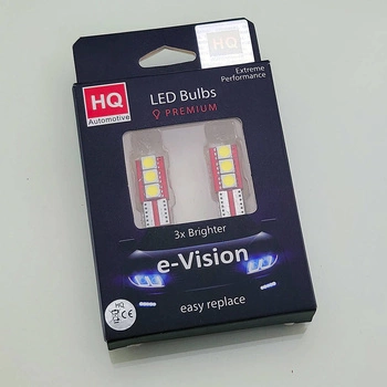 Żarówka Diodowa LED 12V 3x SMD-5050 W5W T10 CanBus Biała 2szt