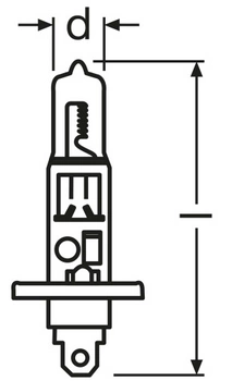 H1 12V 55W P14,5s 1szt Origina? Spare Part Osram