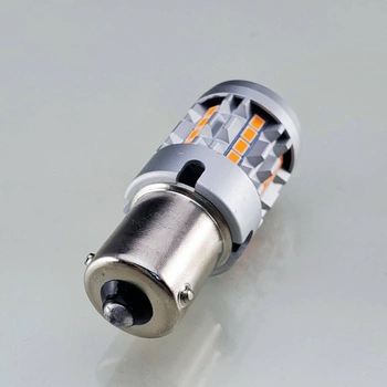 2x P21W BA15S 26X SMD-3020 100% CanBus ŻÓŁTA HQ Automotive Żarówki Samochodowe Kierunkowskazów LED