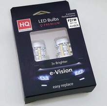 2x P21W BA15S 26X SMD-3020 100% CanBus ŻÓŁTA HQ Automotive Żarówki Samochodowe Kierunkowskazów LED