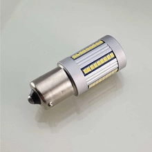 HQ Automotive Żarówki Samochodowe LED 2x P21W (BA15S) 66 SMD-2016 100% CanBus BIAŁA