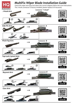 HQ AUTOMOTIVE Wycieraczka Samochodowa Multifix10