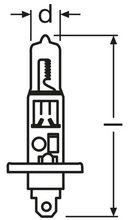 H1 12V 55W P14,5s 1szt Origina? Spare Part Osram